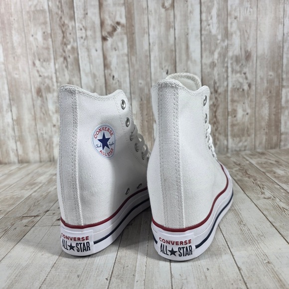 Converse Chuck Taylor All Star Wedge High Top Sneaker White Women's 5.5 - Picture 3 of 8
